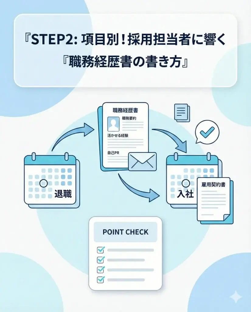 STEP2: 項目別！採用担当者に響く職務経歴書の書き方