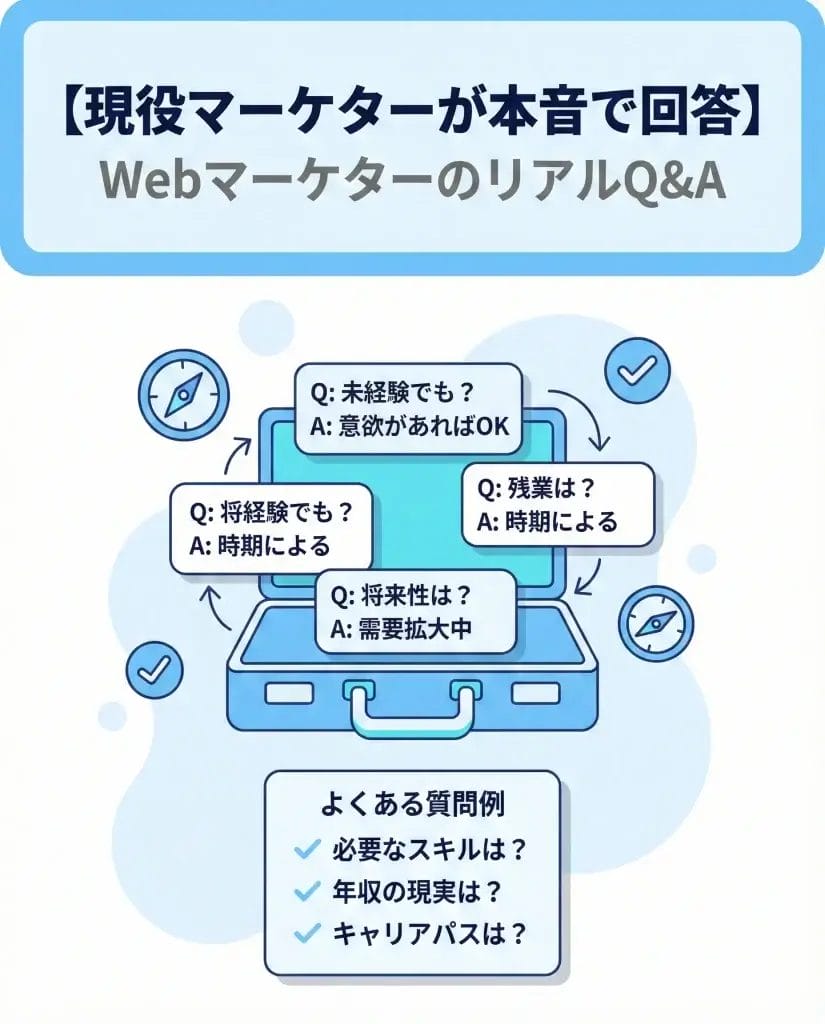 【現役マーケターが本音で回答】WebマーケターのリアルQ&A